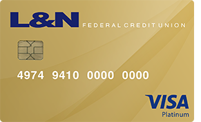 L&N FCU gold VISA card