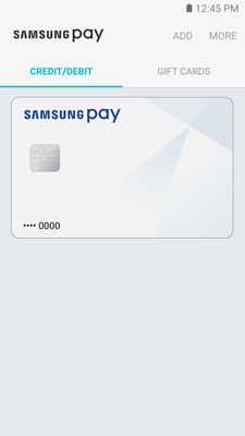 Samsung pay setup completed